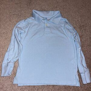 Children’s place button up collar baby blue boys long sleeve size small 5/6